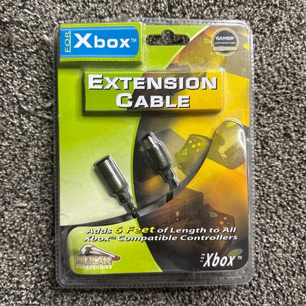 Pelican 6ft Controller Extension Cable • Microsoft Xbox System/Console NIP